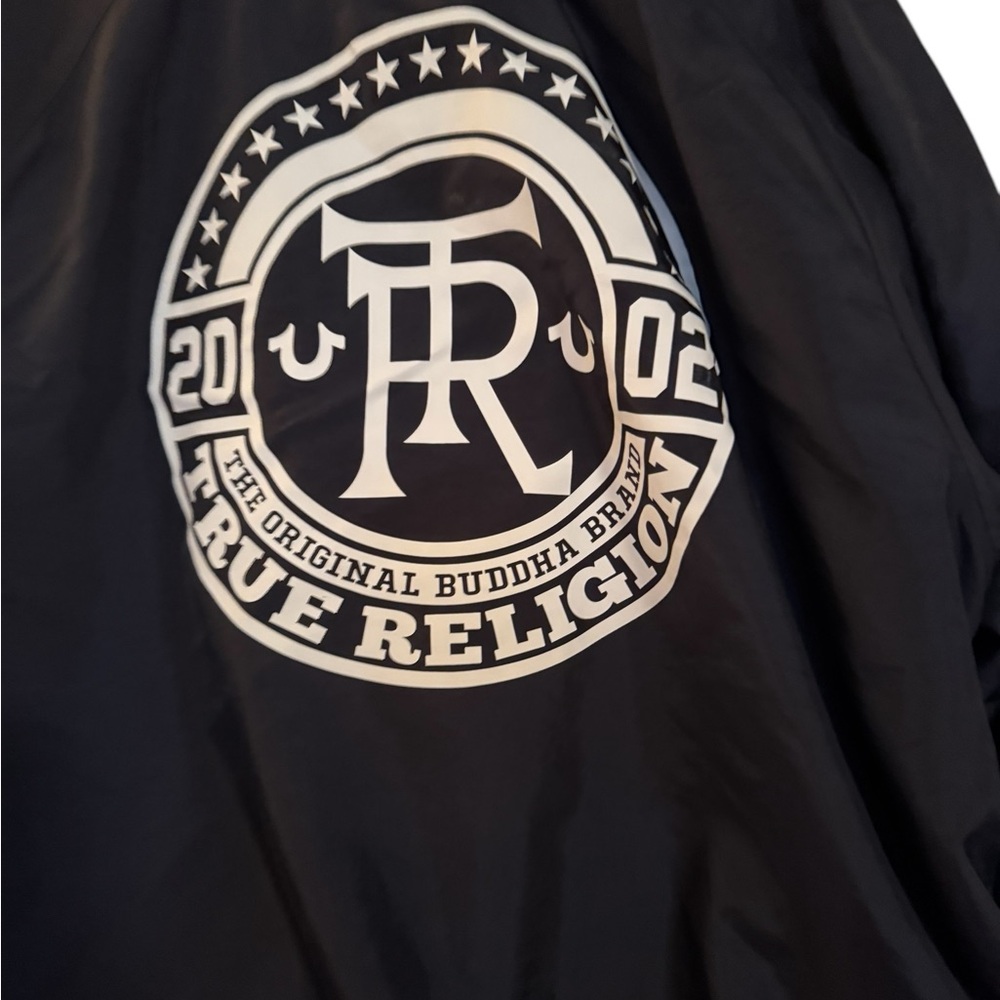 True Religion Blue Windbreaker Jacket Lightweight Casual NWT